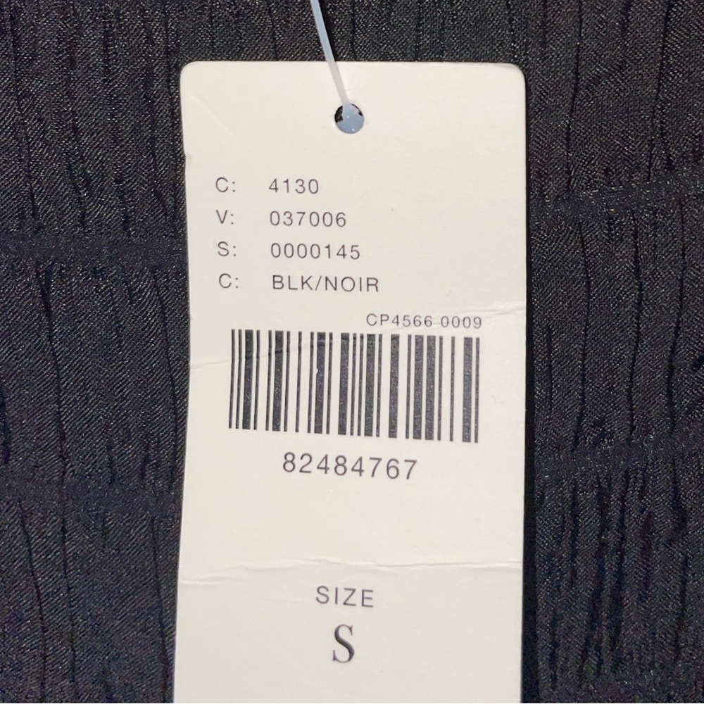 ANTHROPOLOGIE Black Smocked textured midi dress - Picture 5 of 16